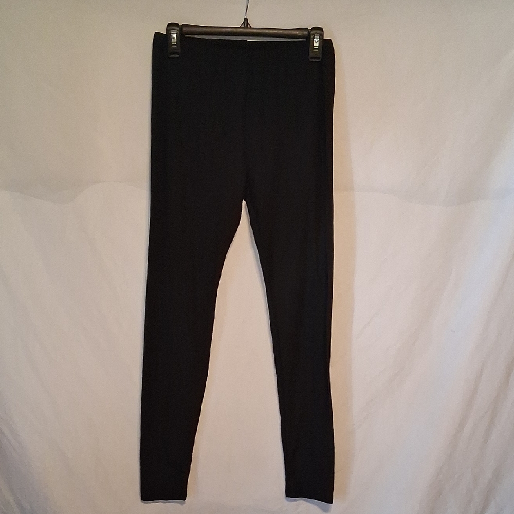 Streetwear Society Black Ribbed Leggings